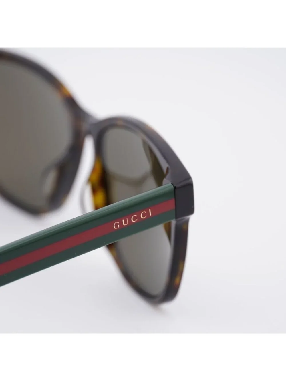Gucci GG0417SK 003 Sunglasses Havana Square Frame, Brown Lenses